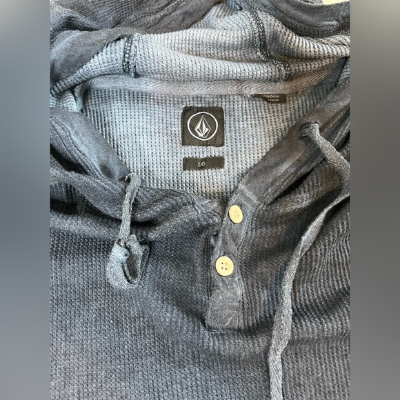 Volcom Men's Blue Hooded Sweater - Picture 3 of 3